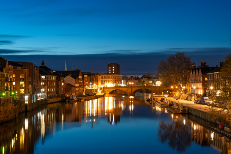 view down the canal